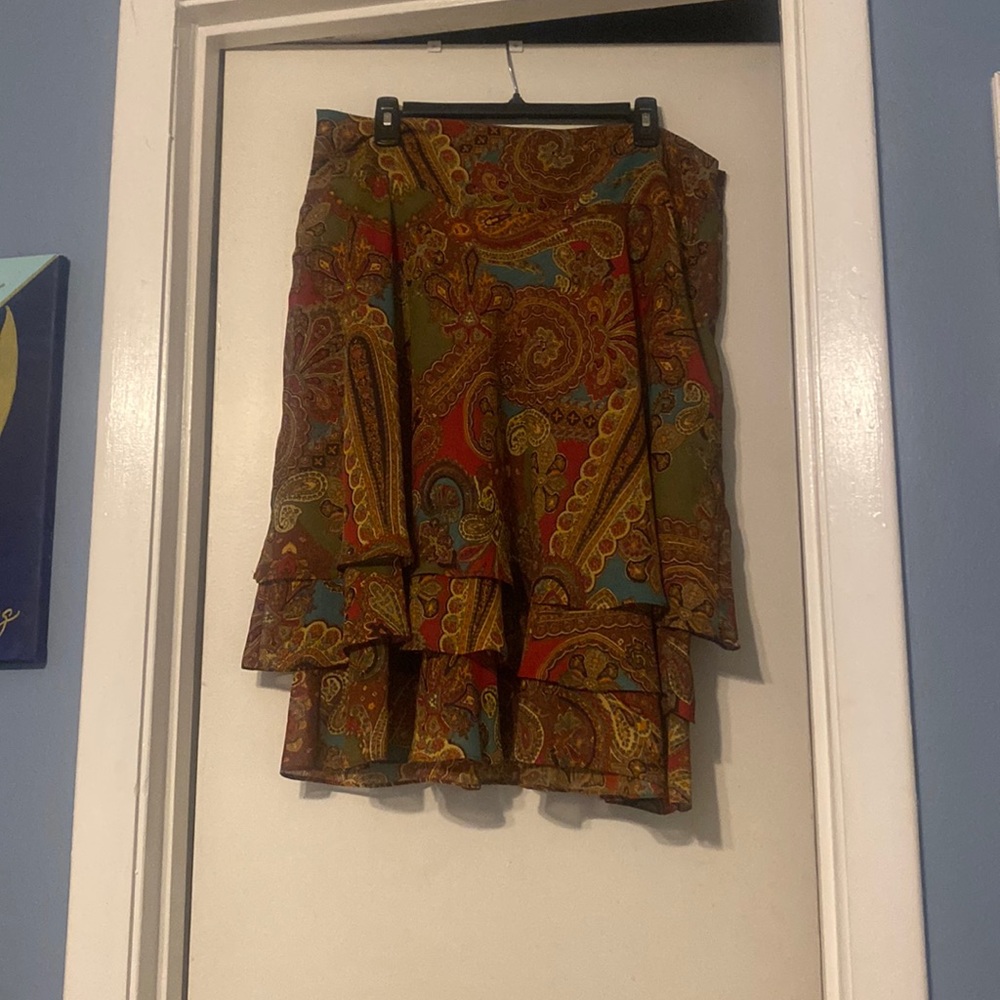 Ralph Lauren Printed Tiered Skirt